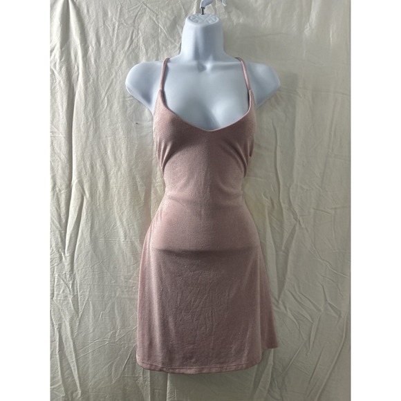 Love‎ Tree Dress Mini Pink Bodycon Sz Medium Valentines Sexy - Picture 1 of 13